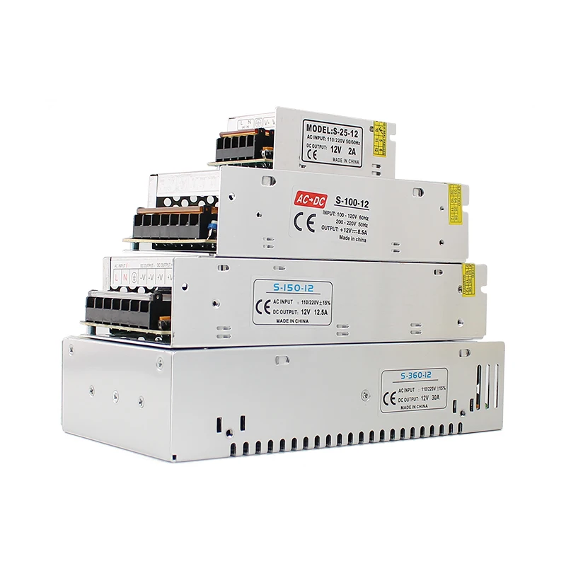 

LED Lighting Transformer AC 220V 110V TO DC 5V 24V LED Driver Switching Power Supply 1A 2A 3A 5A 10A 15A 30A SMPS Transformer