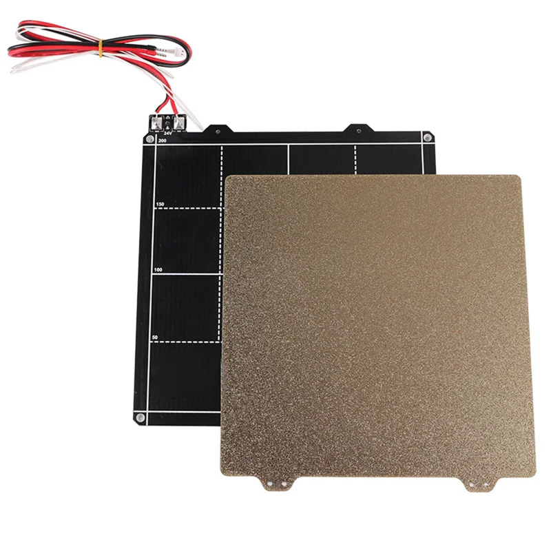 

24V Magnetic Heated Bed and Powder Coated PEI Spring Steel Sheet 3D Printer Parts for Prusa Anet JR Deals