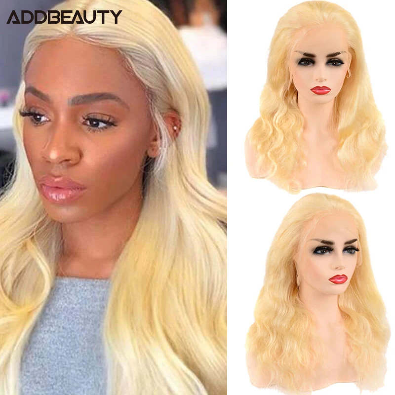 

613 Blond Human Hair Wig Body Wave 13x6 Lace Closure Wigs for Women 13x4 Lace Frontal Human Remy Hair Wig Free Part Pre Plucked
