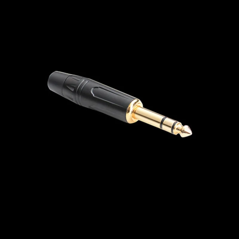 10 шт./упак. хорошее качество сделай сам черная с золотым покрытием 6 35 мм 5 стерео