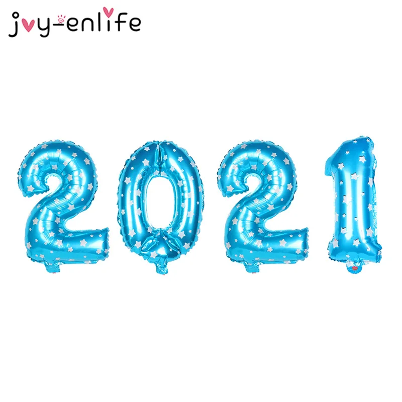 

4pcs/lot 16inch Number 2021 Foil Balloons Happy New Year Merry Christmas Decor Home 2021 New Year Party Celebration Supplies