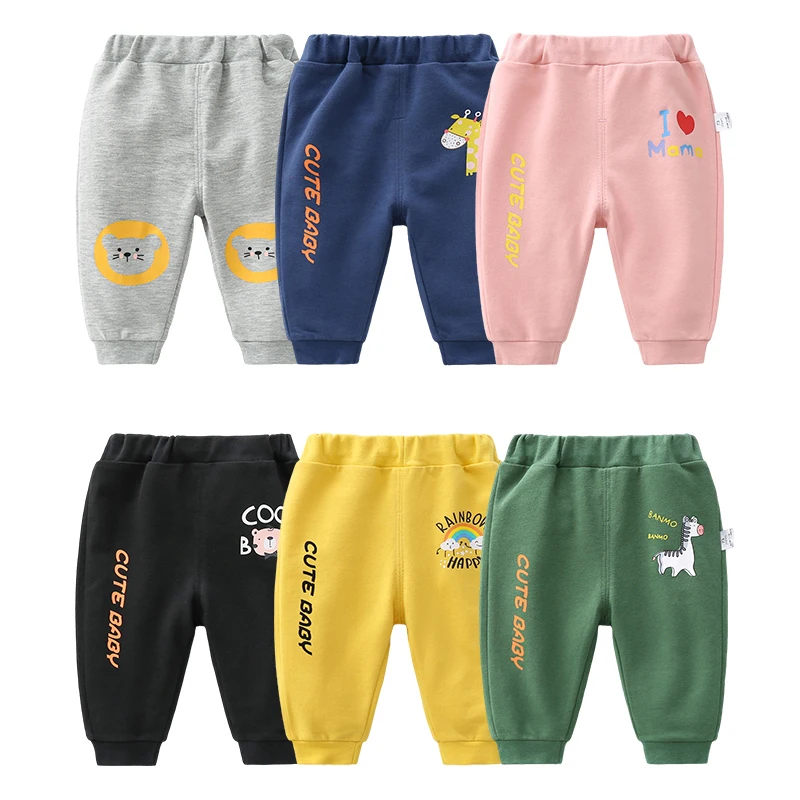 

Andy Papa Kids Autumn New Clothes Toddler 0-3Y Child's Cute I Love Mama Print Sweatpants Baby Boys Girls Elastic Harem Pants