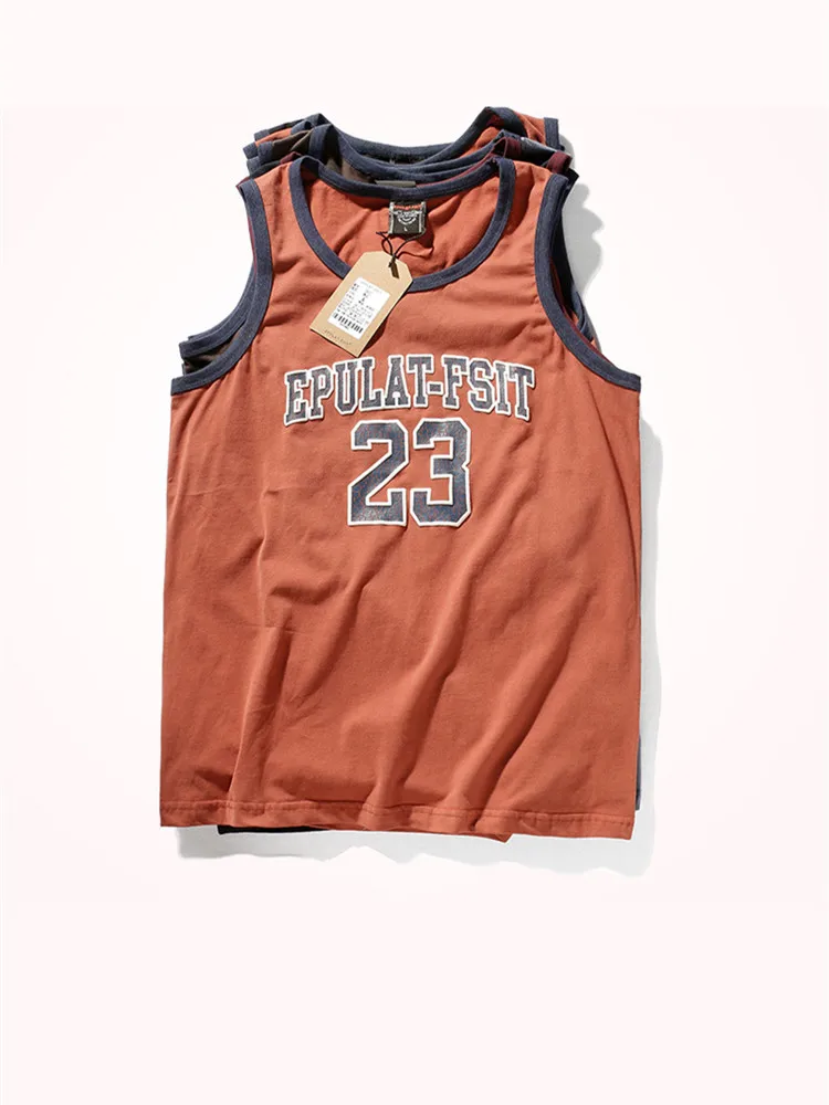 Летняя Новинка 2021 футболка в японском стиле без рукавов с круглым вырезом и