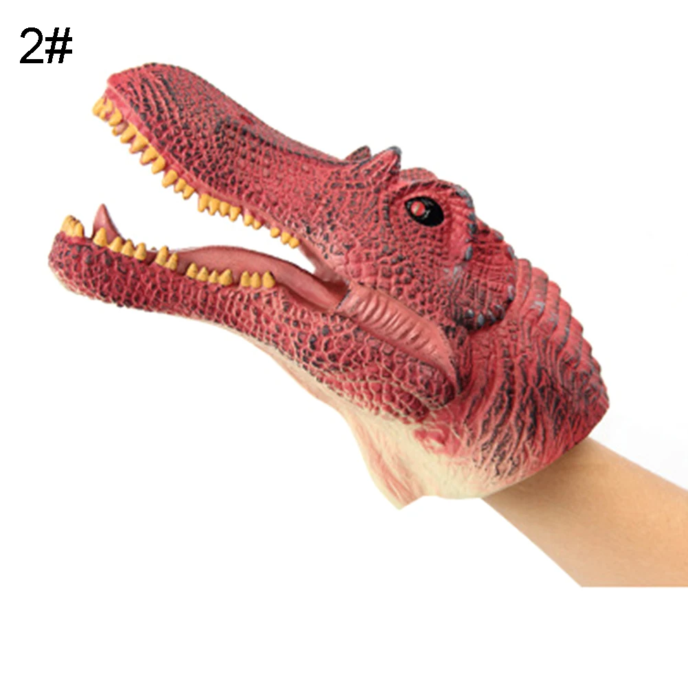 Simulation Dinosaur Xmas Bday Christmas Decor Halloween mask hand Novelty & Gag Toys Gags& Jokes kid gift party theater children | Дом и