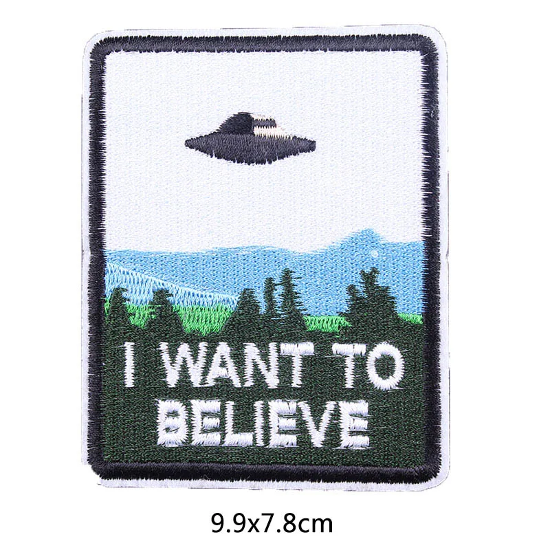 Нашивки для одежды пейзаж аппликация искусство горные волны живопись DIY