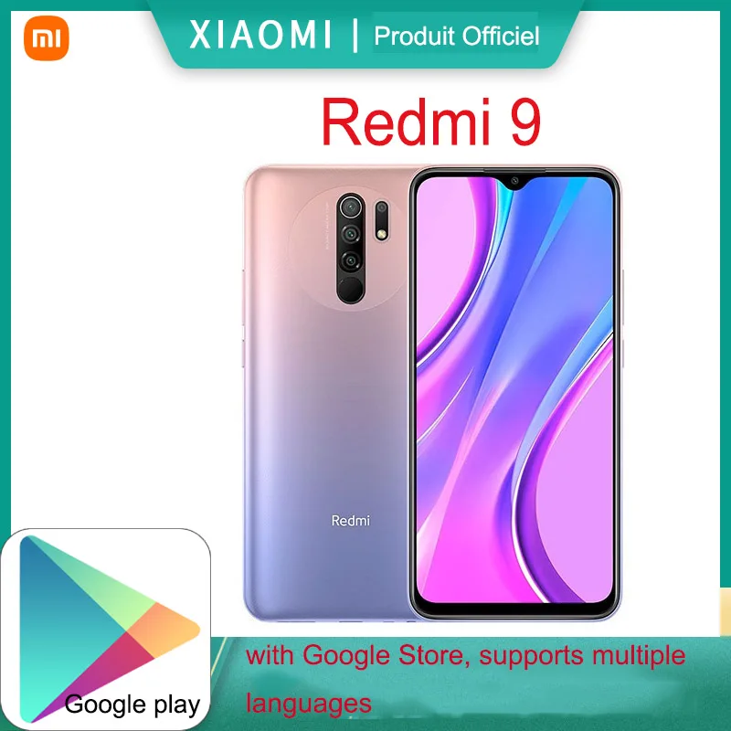 

Global Smartphone Xiaomi Redmi 9 celular 4GB RAM 128GB ROM Mediatek Helio G80 5020 mAh