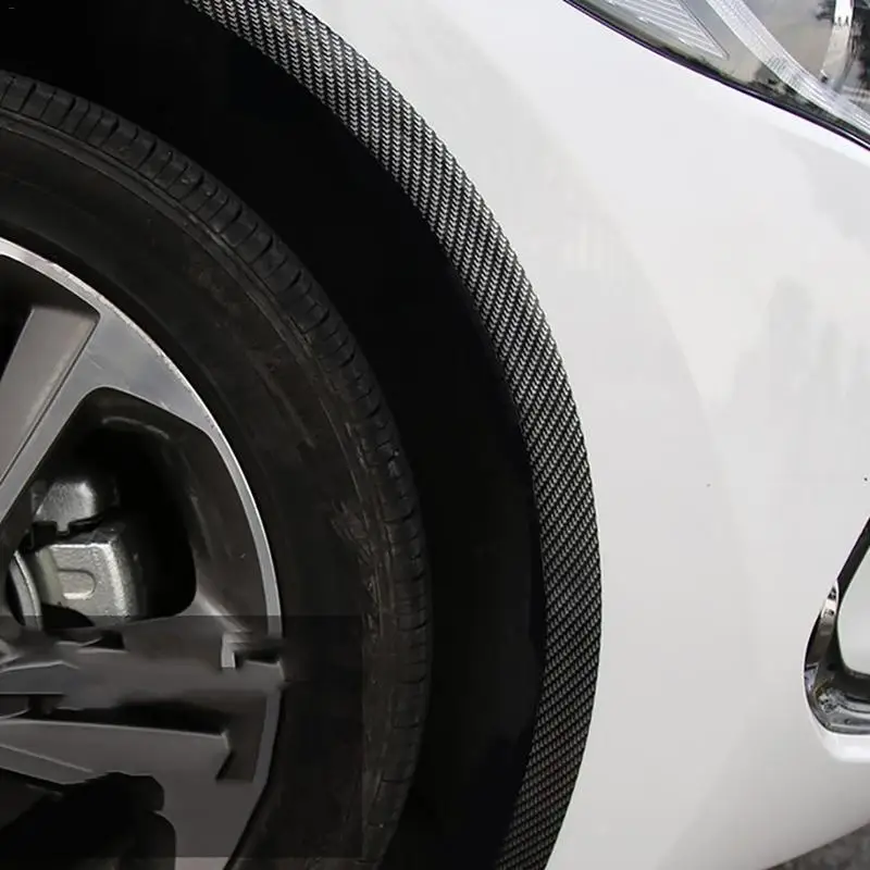 Автомобильные наклейки из углеродного волокна резиновый Стайлинг протектор