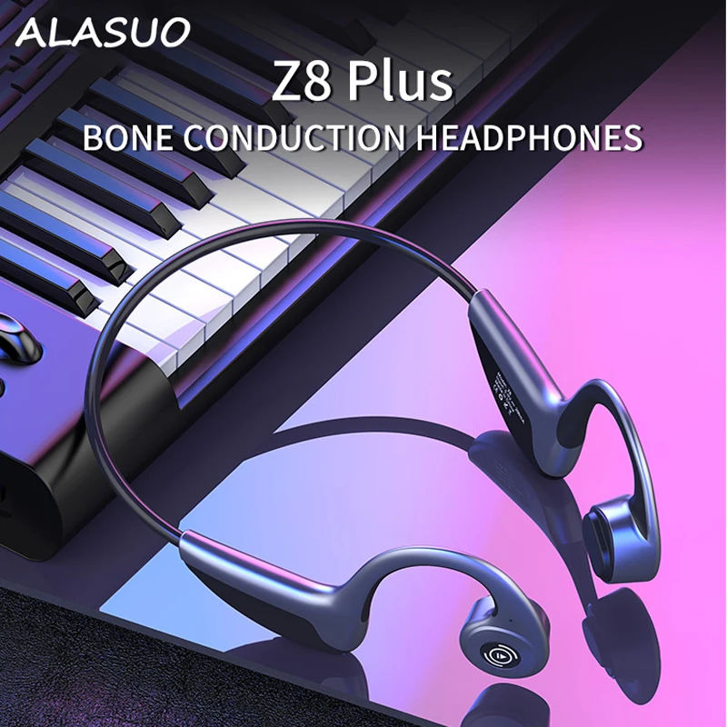 

Z8 Bone Conduction Headphones Sweatproof Wireless Sports headsets with Microphone Open Ear Headphone for Jogging/Running Gym