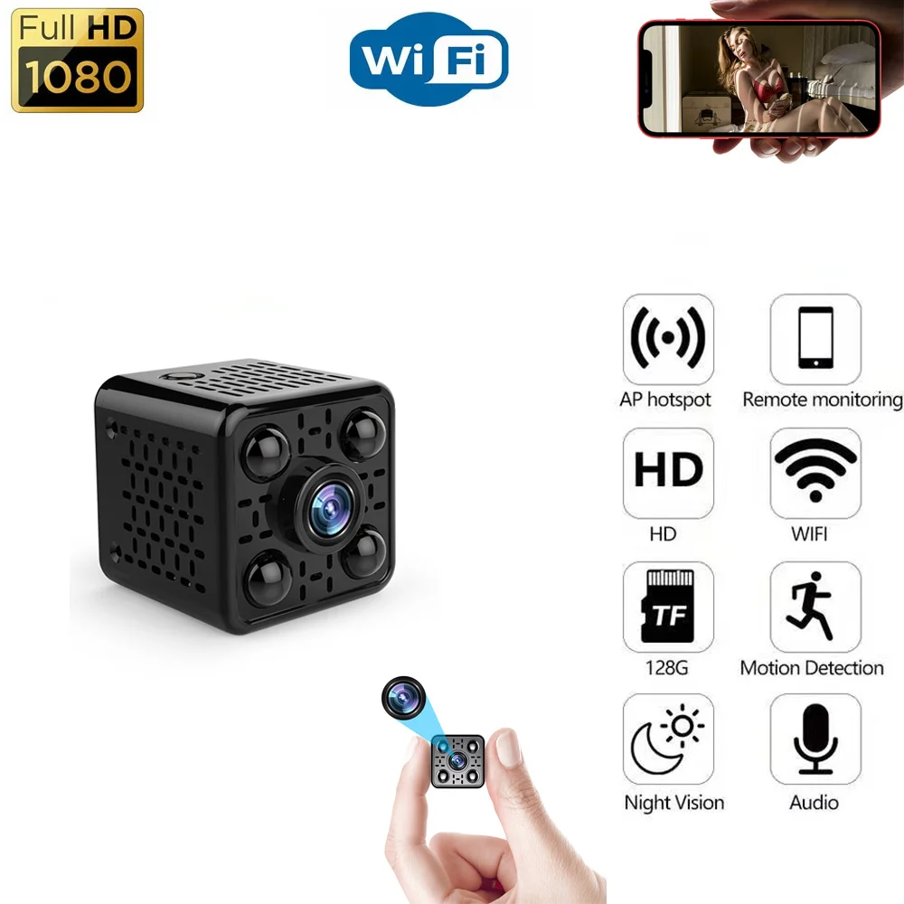 

2.0M HD 1080P Wifi Wireless Surveillance Camera Motion Detection Mini Camera Night Vision Home Security Network Remote Monitor