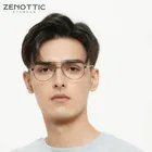 ZENOTTIC Дизайнер Пилот поддельные очки оправа для мужчин тренд сплав Близорукость Оптические очки двойной мост прозрачные линзы очки