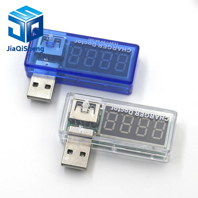 Цифровой USB тестер напряжения измеритель и силы тока для мобильного телефона с