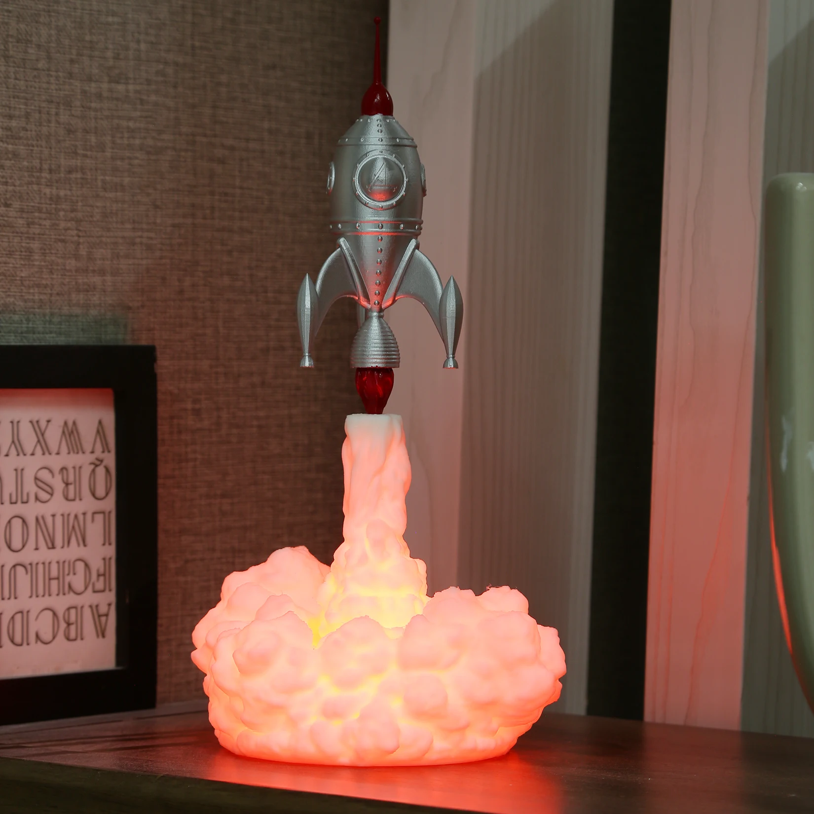 3D-печать Космический Шаттл лампа Ночной светильник USB настольная для любителей