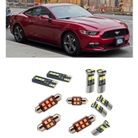 car accessories car led interior light kit for ford mustang vi 6 mk6 2014 2021 error free white 6000k super bright