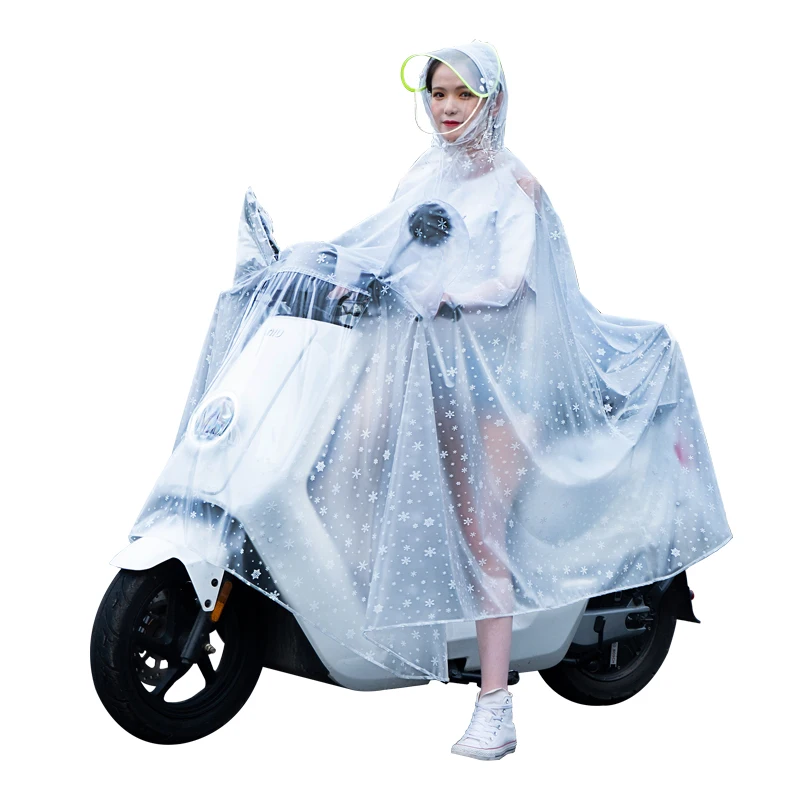 Дождевик для мужчин мотоциклетный пластиковый непромокаемый плащ скутера