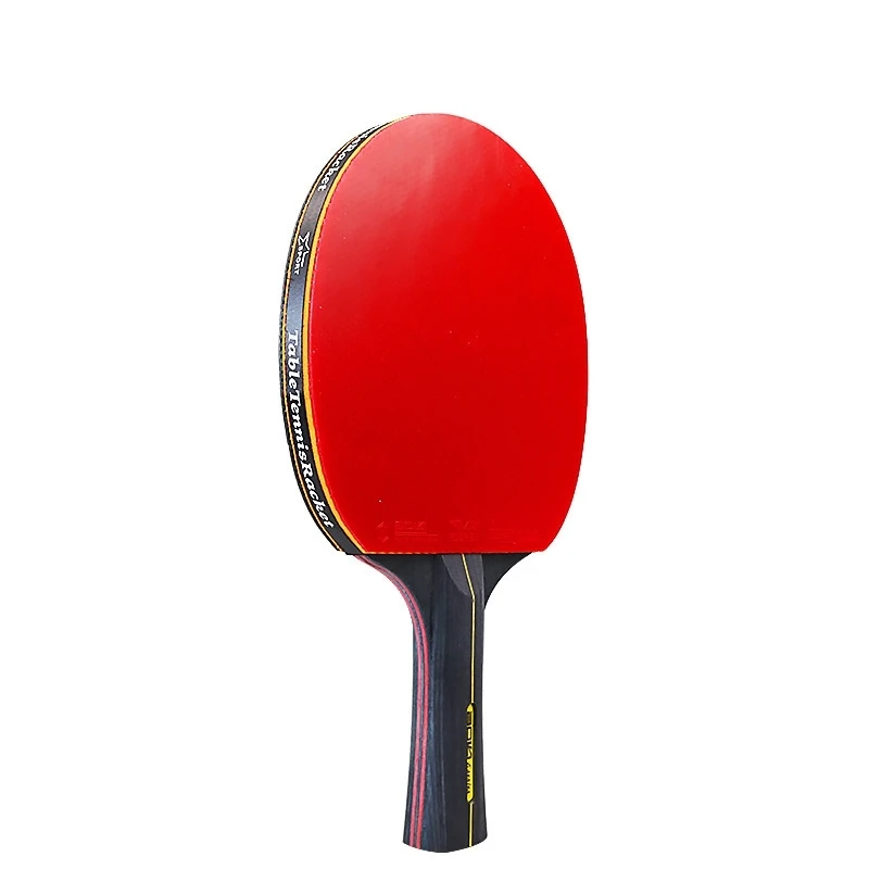 

2PCS Professional 6 Star Ping Pong Racket Table Tennis Racket Set Pimples-in Rubber Hight Quality Blade Bat Paddle with Bag