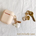 Роскошный чехол для девочек с жемчужинами и морскими звездами, ремешок для Apple Airpods 1 2, чехол с Bluetooth, футляр для наушников, карта доступа для ключей для женщин, модная