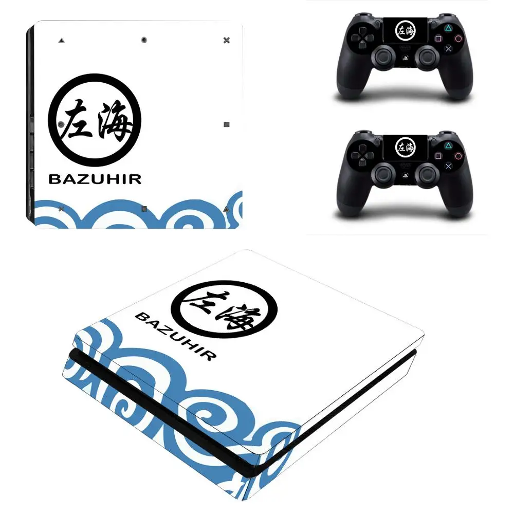 PS4 Slim sticker s Gintama Play station 4 Тонкая виниловая наклейка Pegatinas для playstation консоль и
