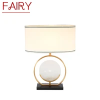 fairy modern led table lamp luxury design e27 white marble desk light home led decorative for foyer living room office bedroom
