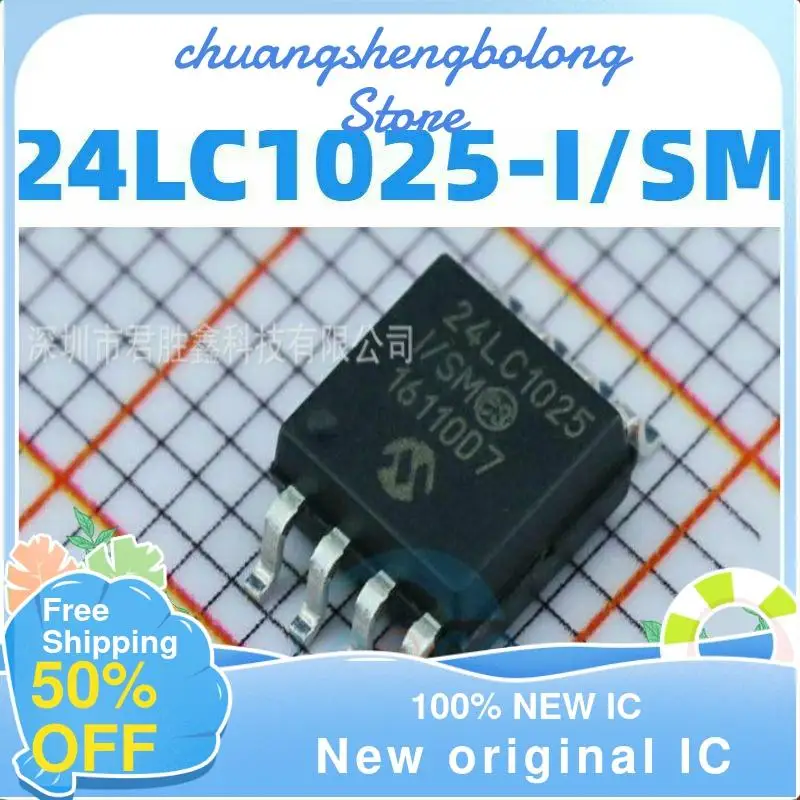 

10-200 шт. 24LC1025-I/SM 24LC1025-I 24LC1025 SOP8 новый оригинальный IC