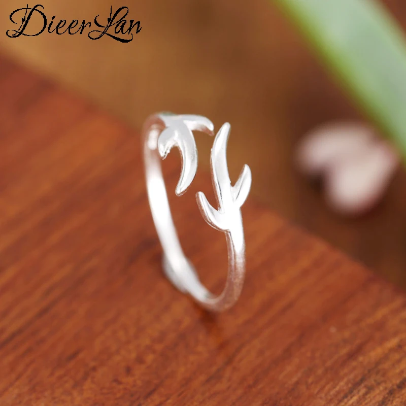 Оригинальные 100% винтажные серебряные кольца в виде ветки для женщин и девушек