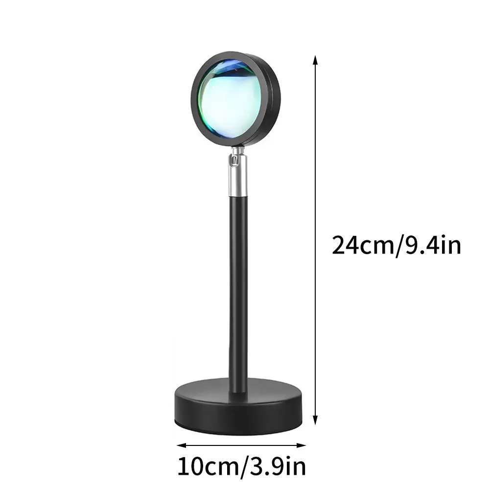 

Sunset Lamp Atmosphere Projection Light LED Floor Lamp Sunset Projection Floor Light Remote Control 16 Colors Night Lights