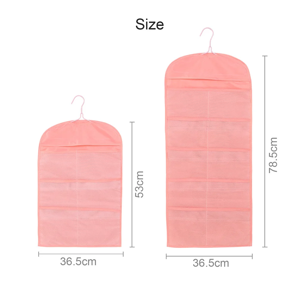 

Double Sided Multipockets Clothing Storage Hanging Bag Foldable Organizer Bag Multifunction Underwear Socks Bra Storage Bedroom