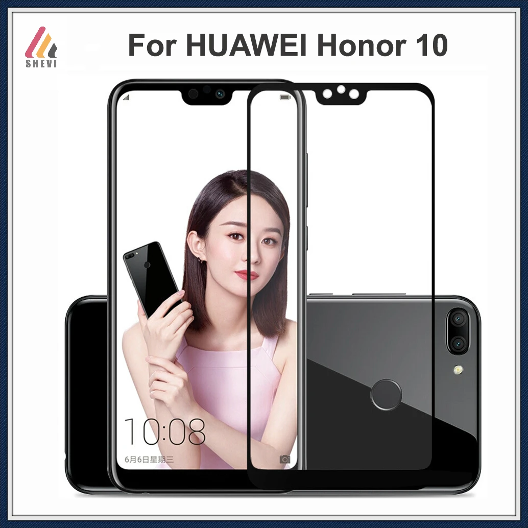 

10PCS/LOT Honor 10 5.8'' Tempered Glass For Huawei Honor 10 Protective Film screen protector honer 10 HD protect Cover