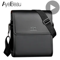 Business Cross Body For Men Messenger Shoulder Crossbody Bag Handbag Male Vintage Office Work Satchel Bolsas 2020 Black Hit Side