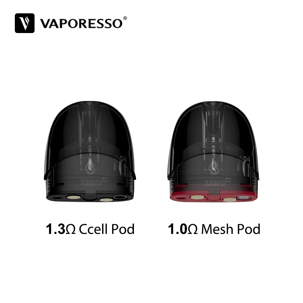 

Original Vaporesso Zero 2 Pod Cartridge For Vaporesso Zero 2 Kit 2pcs/Pack 1.3ohm CCELL Pod 1.0ohm Mesh Pod Electronic Cigarette