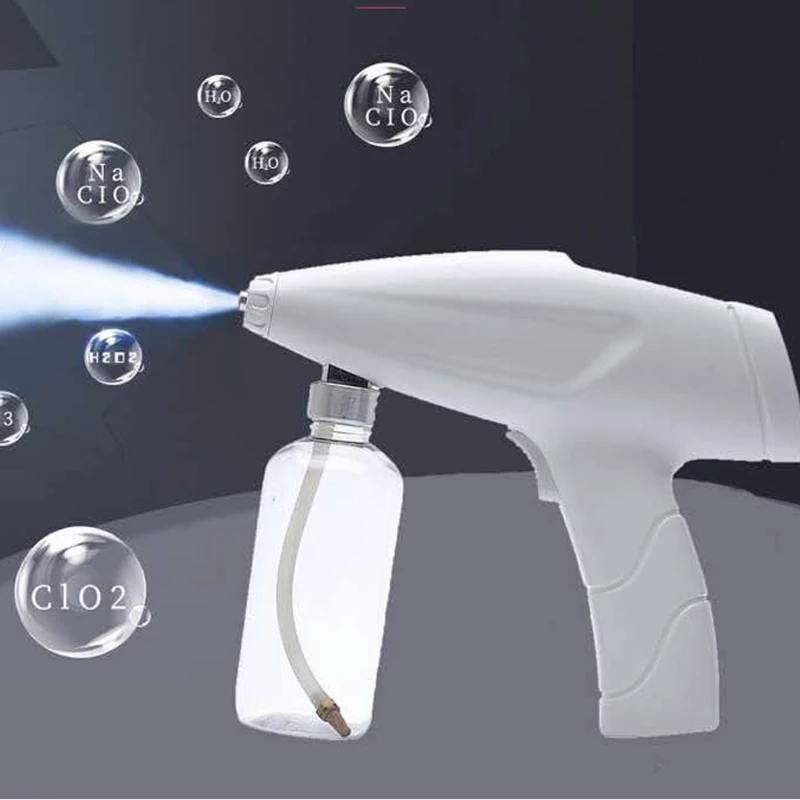 

200ml Blue Light Nano Atomization Disinfection Sprayer Handheld Wireless USB Ultraviolet Cold Mist Sterilization Sprayer
