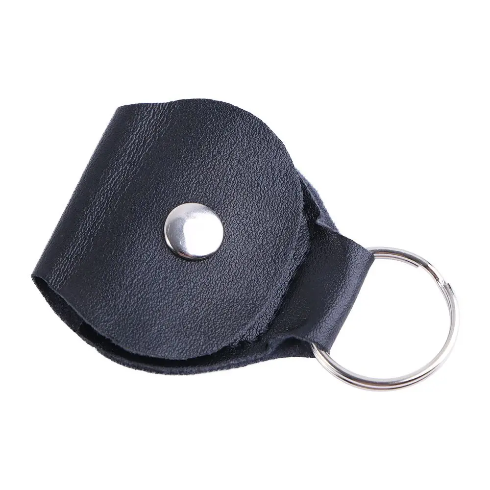 1 шт. креативный подарок чехол для медиатора с цепочкой ключей кожаные кнопки
