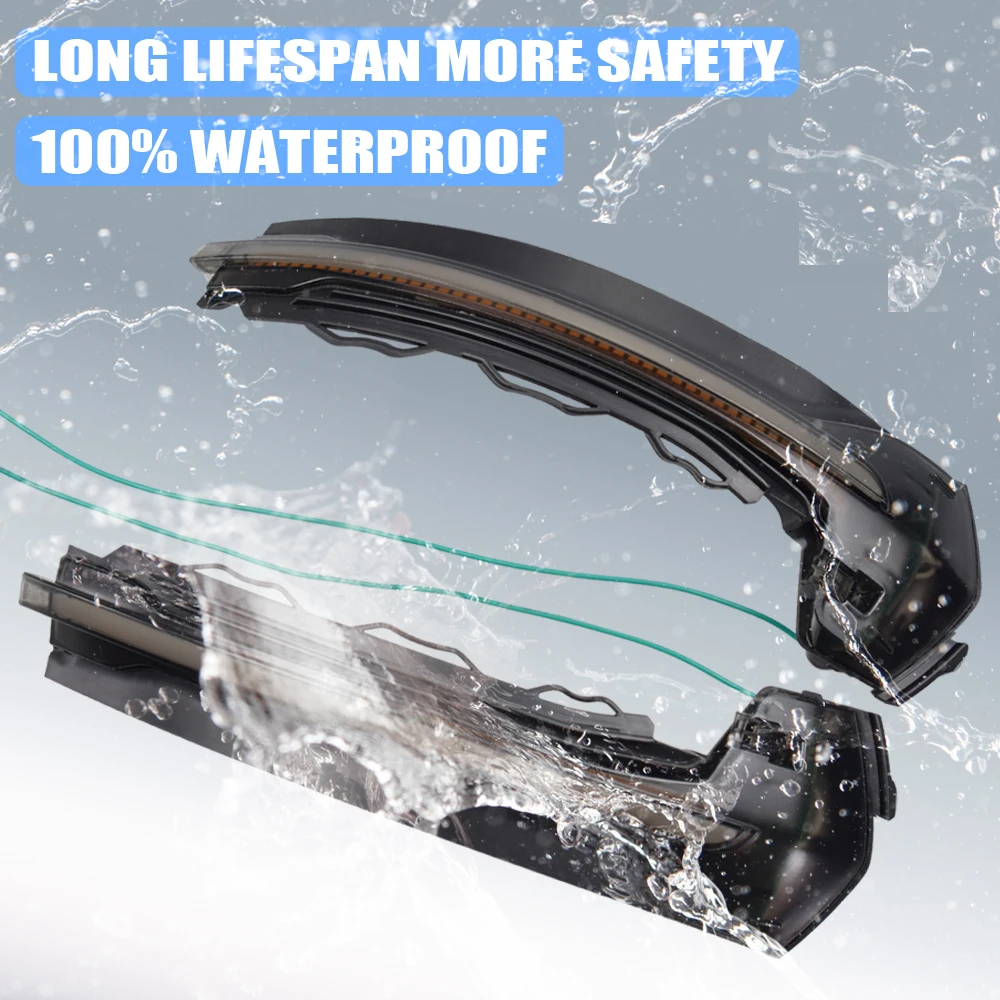 

2pcs for Audi A3 8V S3 RS3 Led Dynamic Turn Signal Light Sequential Side Mirror Indicator Blinker 2013 2014 2015 2016 2017 2018