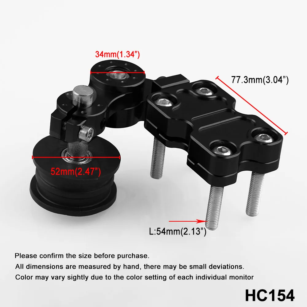 

HC154 Motorcycle Modified CNC Chain Adjuster Tension Wheel Chain Automatic Adjuster Chain Adjuster Tensioner