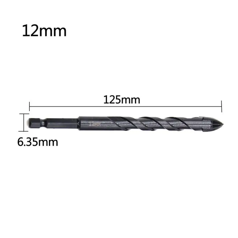 

3-12mm Cross Drill Bits Tile Glass Ceramic Concrete Hole Opener Carbide Drill Bits Tools For Wall Mounts Glass Ceramic Tiles