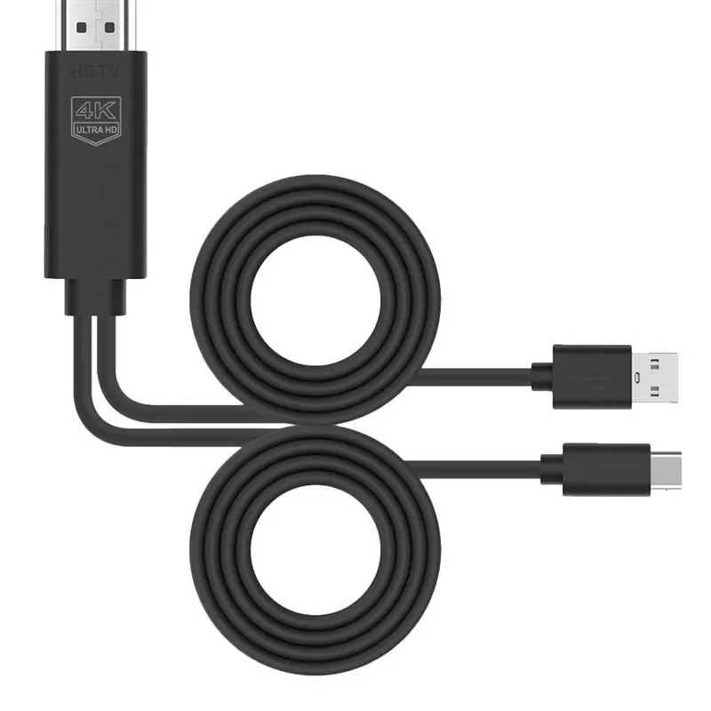 

USB C Adapter Cable for Laptop Phone Type-C 3.1 to Video Adapter with Power