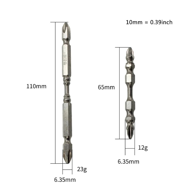 

Stainless Steel Double-Head Screwdriver Set With Magnet Screw Holder Tools