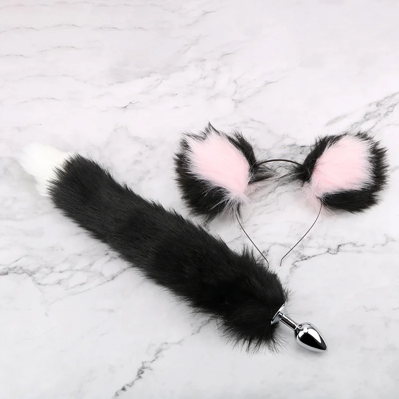 Гладкая сенсорная Анальная пробка мягкая металлическая Торцевая из нержавеющей