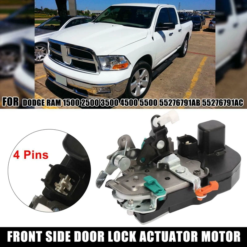 

931-636 Power Door Lock Actuator Motor Front Left Driver Side for Dodge Ram 1500 2500 3500 4500 5500 2003-10 55276791AB