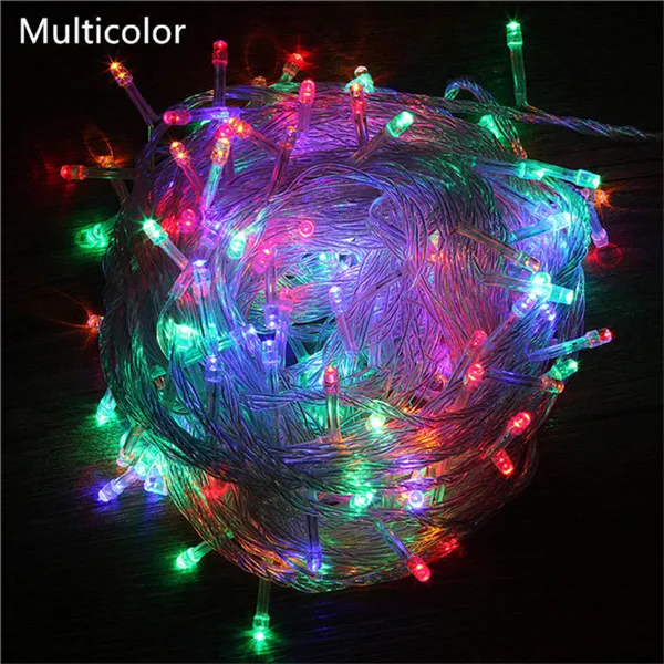 rgb 10 м светодиодный светильник Феи медная проволочная гирлянда Праздничные огни водонепроницаемые DIY Гирлянда для вечерние украшения дома и свадьбы освещение - Испускаемый цвет: rgb