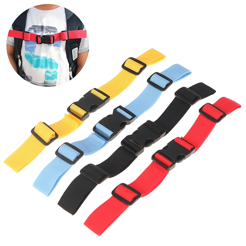 

Camping Backpack Chest Harness Strap Adjustable Dual Release Buckle Bag Parts