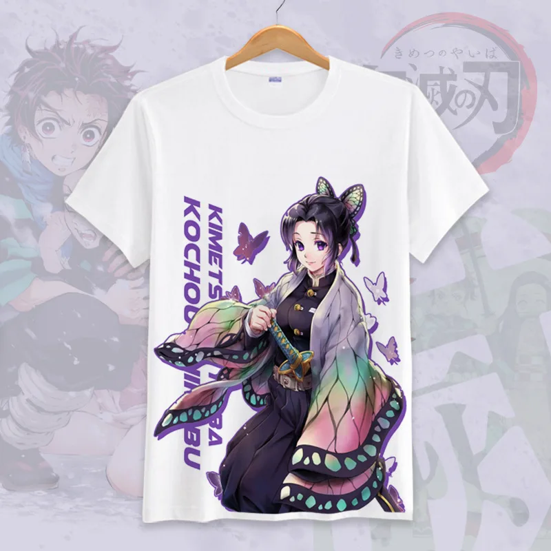 Demon Slayer: Kimetsu no Yaiba Rengoku Kyoujurou cosplay Costumes Summer adult kids short-sleeved T-shirt Oversized loose T-shir |