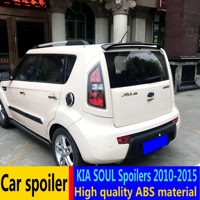 Для Kia Soul спойлер 2010-2015 высокое качество ABS Материал Автомобильный задний крыло