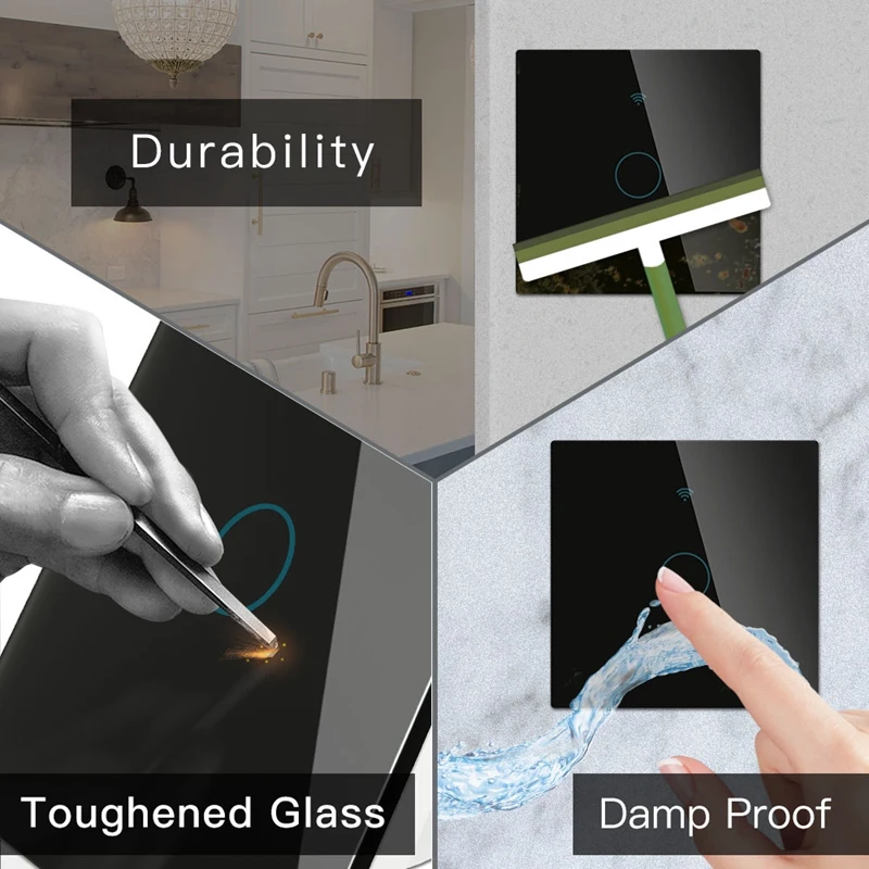 

WiFi Smart Wall Switch EU Type Smart Life/Tuya Wireless Remote Control Work with Alexa Google Home