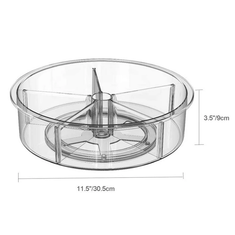 

Kitchen Transparent 360 Rotating Storage Box Kitchen Racks And Storage Racks Multifunctional Display Storage Racks