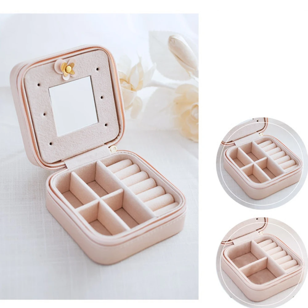 Простые серьги для молодой женщины тарелка коробка ювелирных изделий переносной