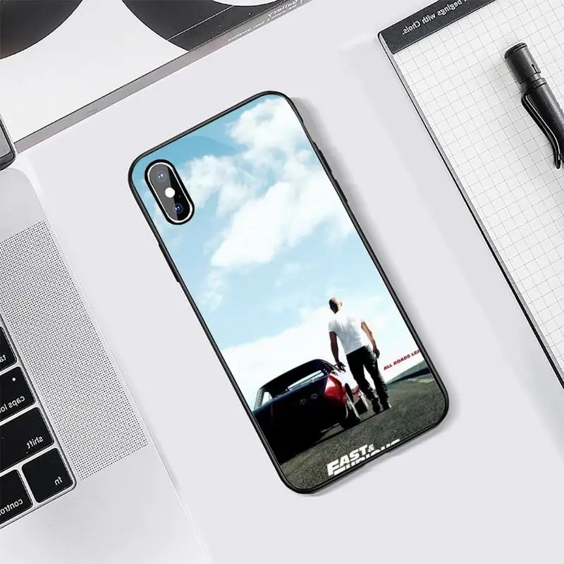 

Fast And Furious Moive high quality Phone Case Tempered glass For iphone 5C 6 6S 7 8 plus X XS XR 11 PRO MAX