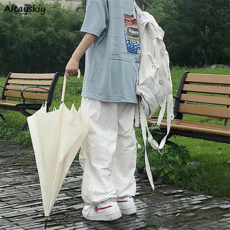 Женские брюки 3XL высокая улица Harajuku Ретро стиль плиссированные колледж шик для