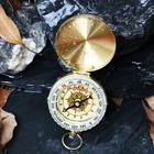 1 шт. компас винтажный латунный фосфоресцирующий Карманный компас походный Кемпинг ретро портативный Карманные часы компас для активного отдыха на свежем воздухе