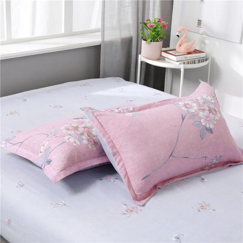 

4pcs/set Comfortable Pink Flower Printing Family Bedding Set Bed Linings Duvet Cover Bed Sheet Pillowcases Dropshipping