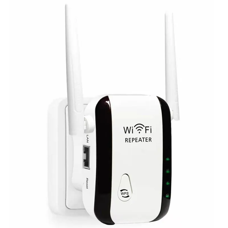 

New 2.4G WiFi Router Wireless 802.11n 300Mbps WPS Repeater Network Extender Signal Amplifier Dual Antennas Long Range Booster